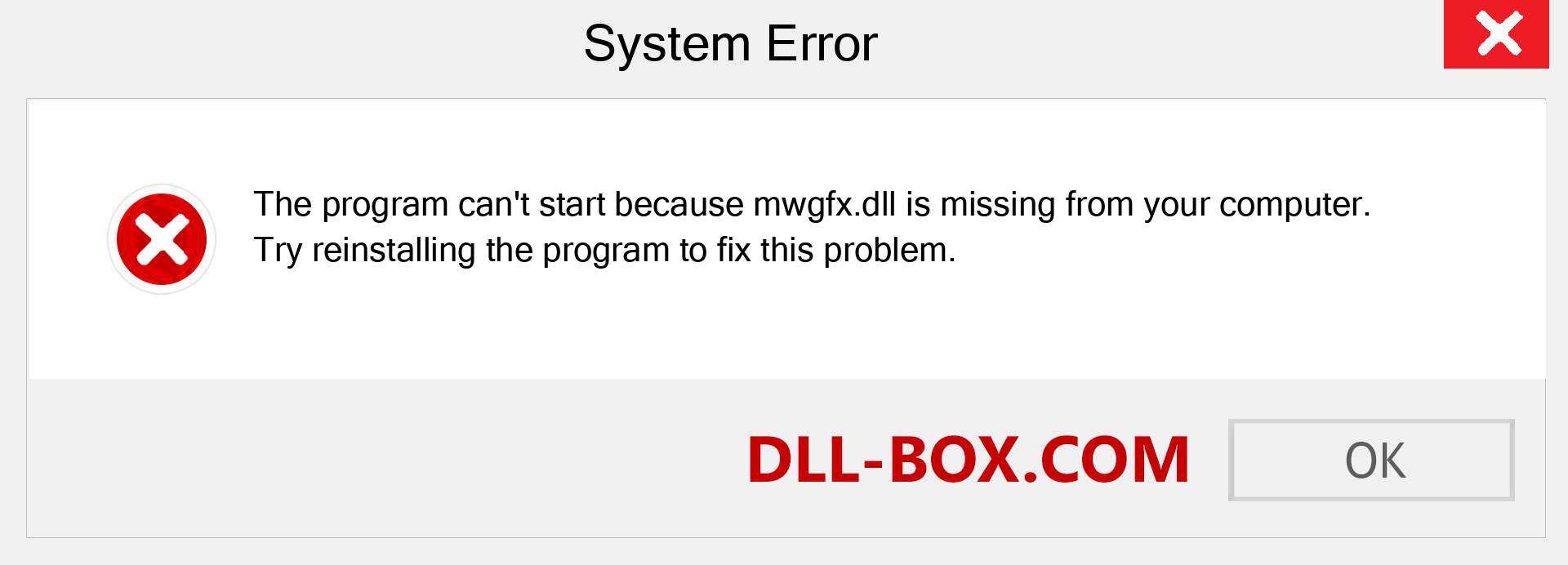  mwgfx.dll file is missing?. Download for Windows 7, 8, 10 - Fix  mwgfx dll Missing Error on Windows, photos, images